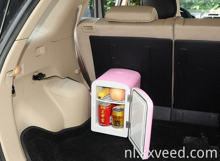 Blauwe kleur 4L 6 blikjes Home Oplaadbare mini -koelkast voor auto